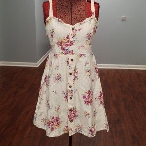 White and Floral Dress